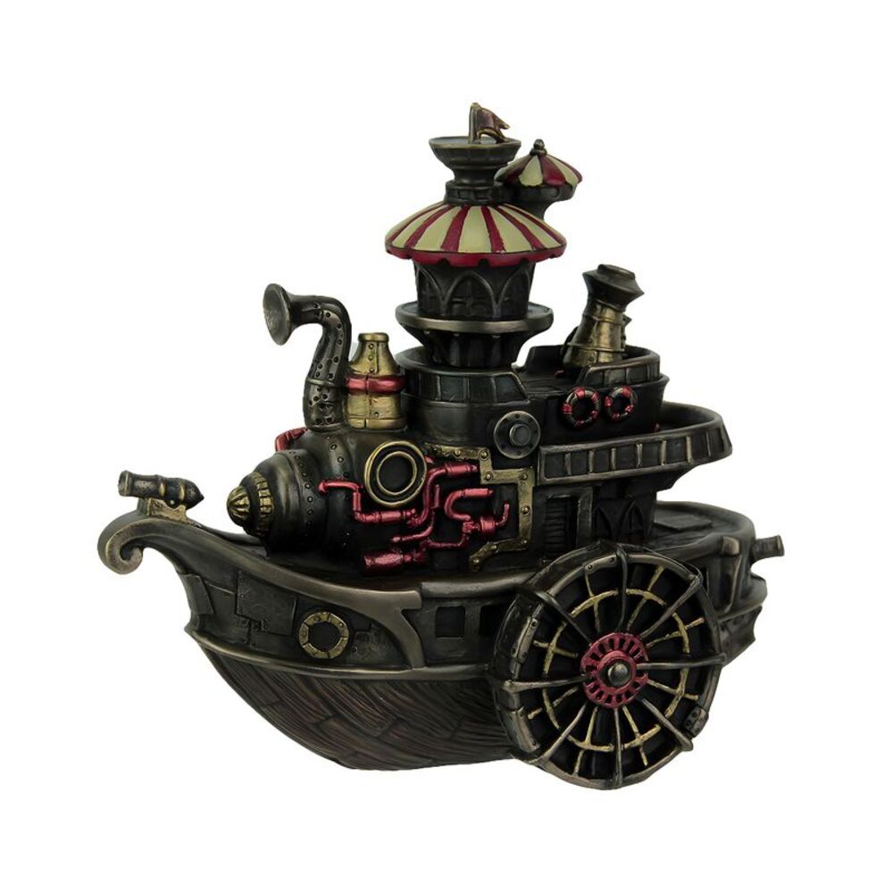 Hand Painted Steampunk Style Airship Gondola Statue